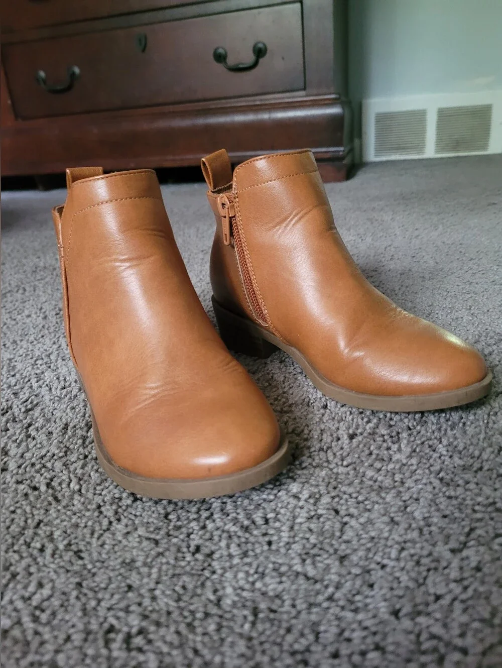 Wonder Nation Cognac ANKLE Boots